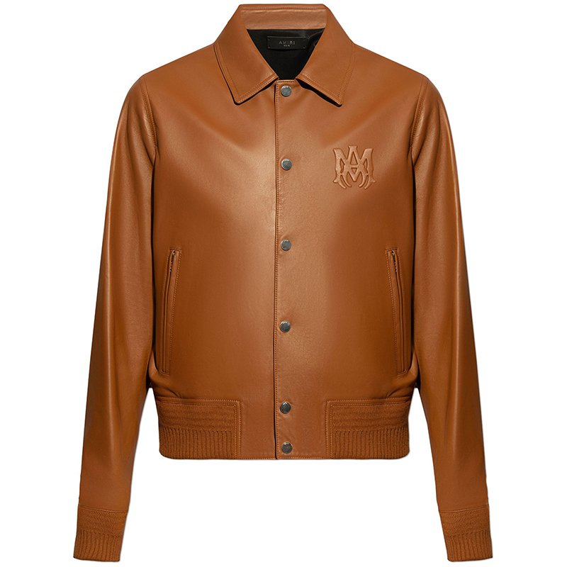 NAFA 2024 OEM High Quality Men's Genuine Leather Bomber Jacket Spring Autumn