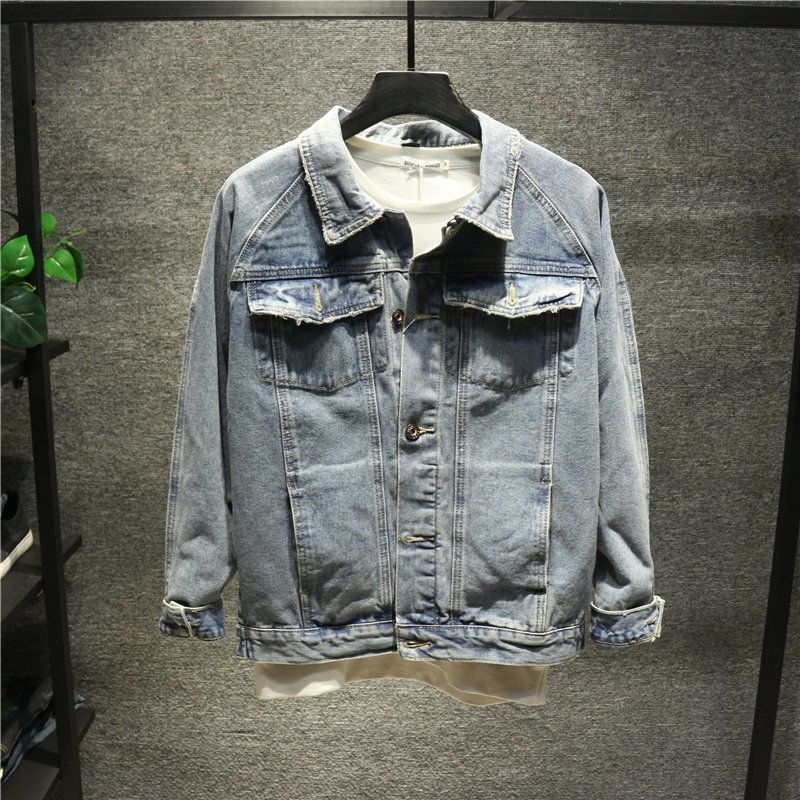 Men's Jacket Outerwear thin Jacket for Autumn and winter denim jacket men
