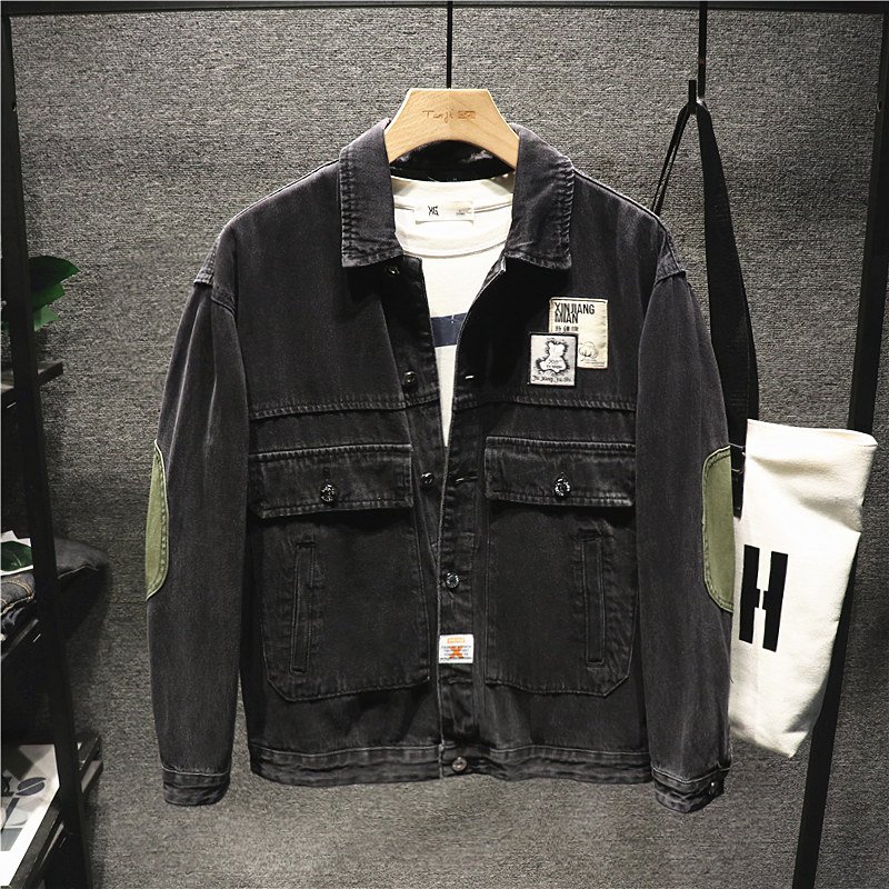 Men's Jacket Outerwear thin Jacket for Autumn and winter denim jacket men