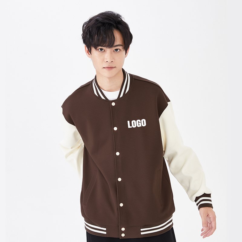 Custom Print Embroidered Varsity Jackets Custom Men Baseball Jacket Oversized Bomner Jacket For Men