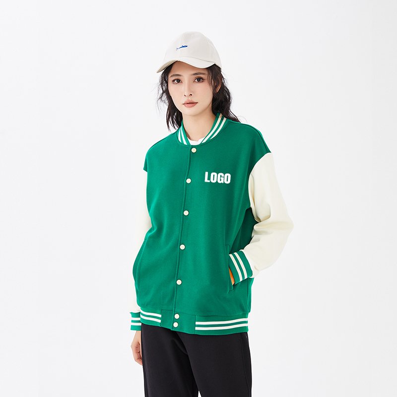 Custom Print Embroidered Varsity Jackets Custom Men Baseball Jacket Oversized Bomner Jacket For Men