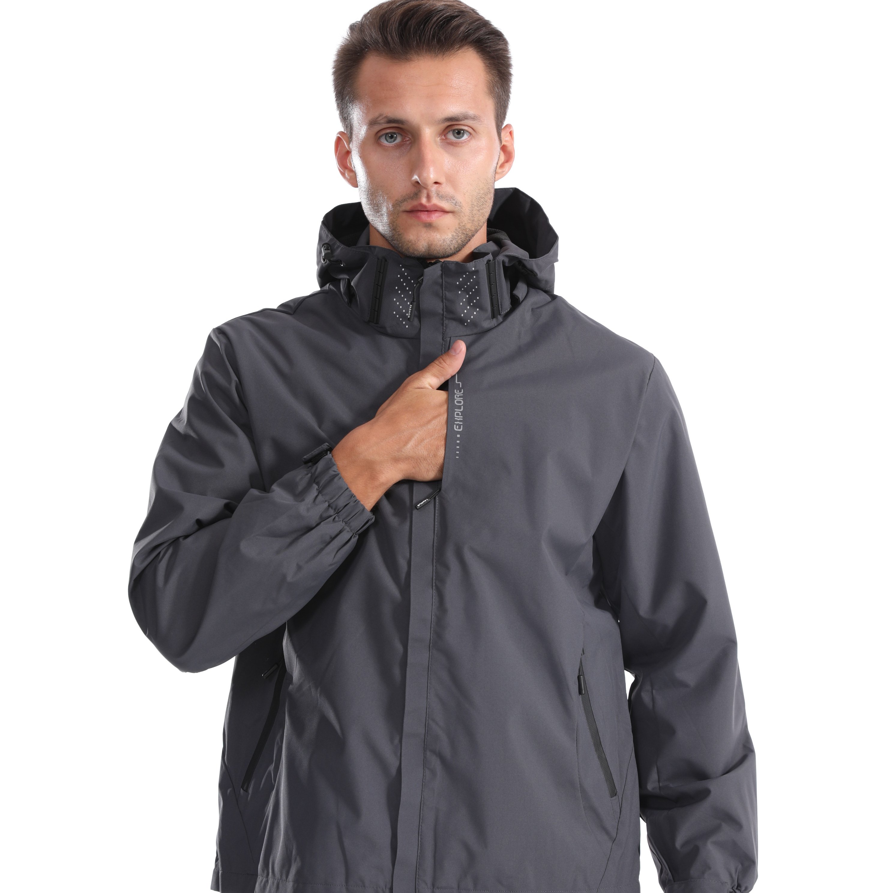 Vietnam's High Quality 100% New Style Custom Logo Men's Jackets-Stand Zipper Plus Size Summer Winter Raw Wholesale Customization