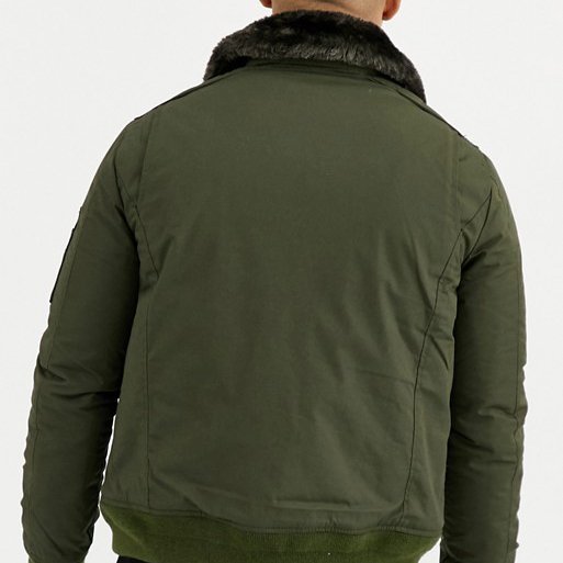 Men's Quality Warm Bomber Jackets Flight Jacket With Fur Collar Wholesale