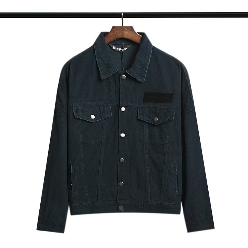 Wholesale Custom Acid Wash Graphic Denim Jacket Vintage Casual Loose Oversize Design 3D Pattern Winter Clothing Manufacturers