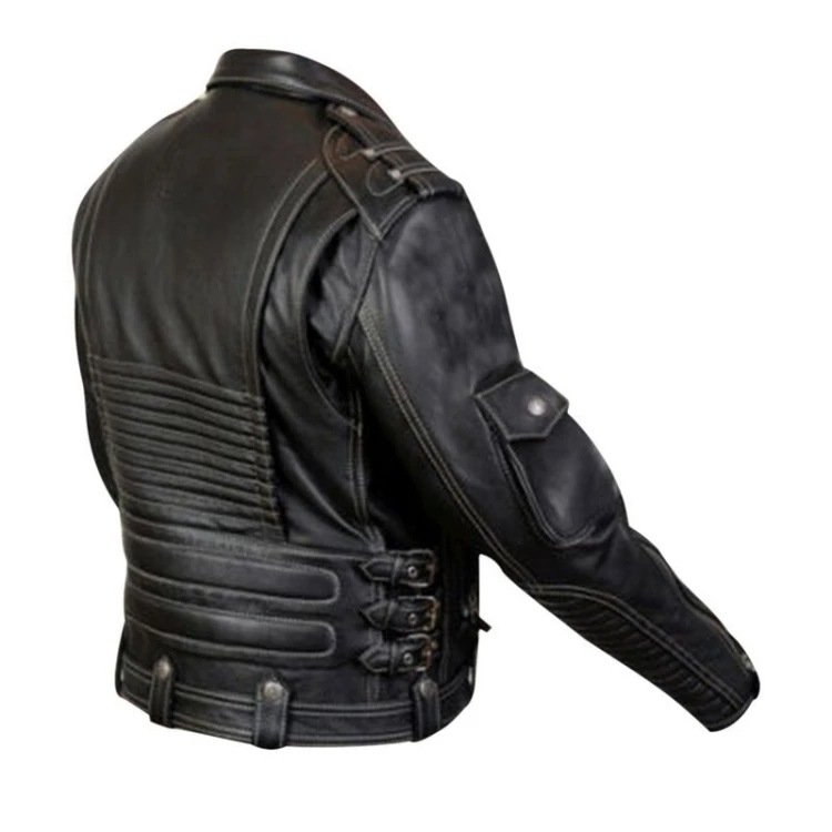 OEM Custom Design Motorbike Stylish Leather Jacket For Men, Custom Color 100% Leather Men's Jacket Custom Slim Leather Jackets