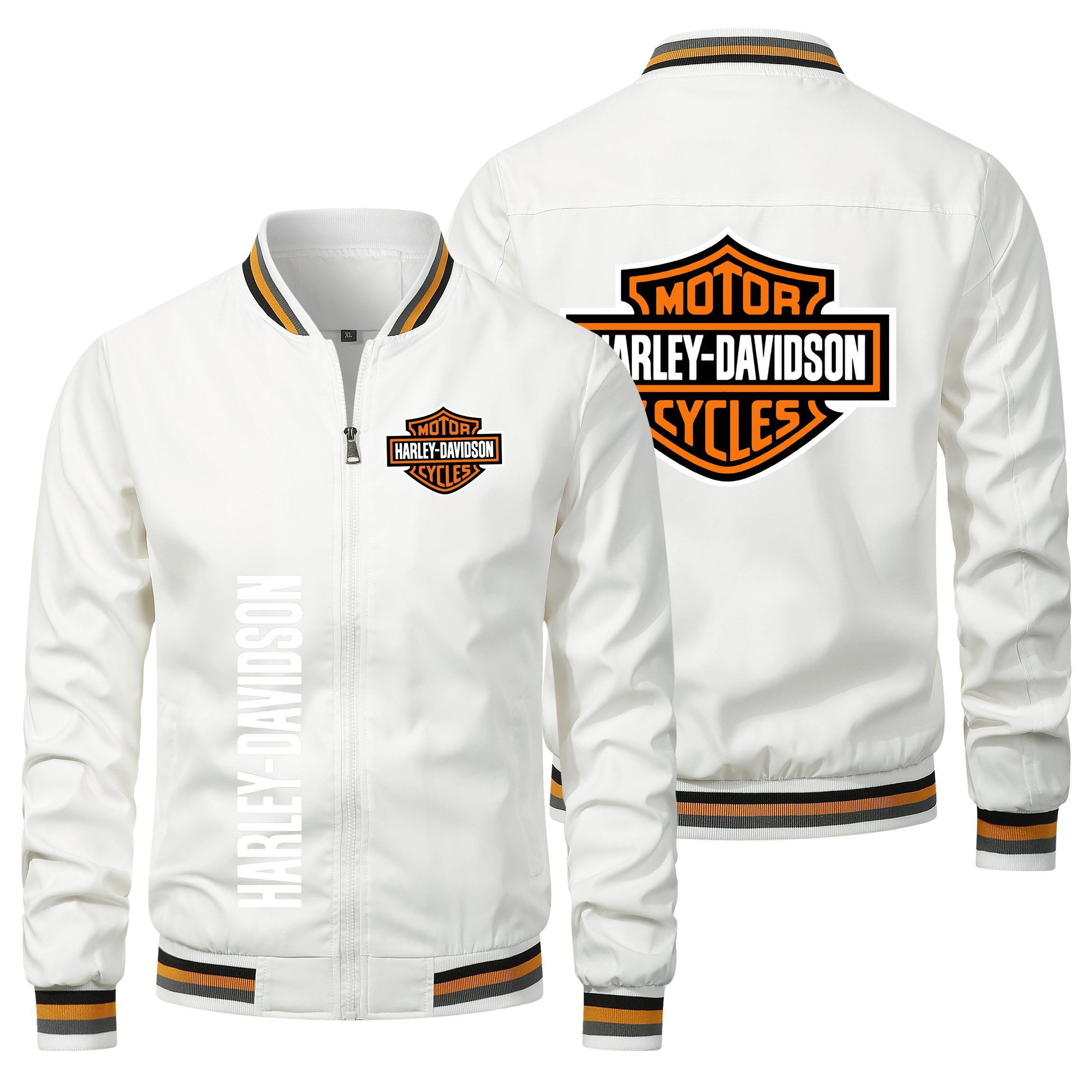 men's coats Custom Logo clothing Print Work Jacket Motorcycle Racing Windbreaker fashion man coat Men's jackets