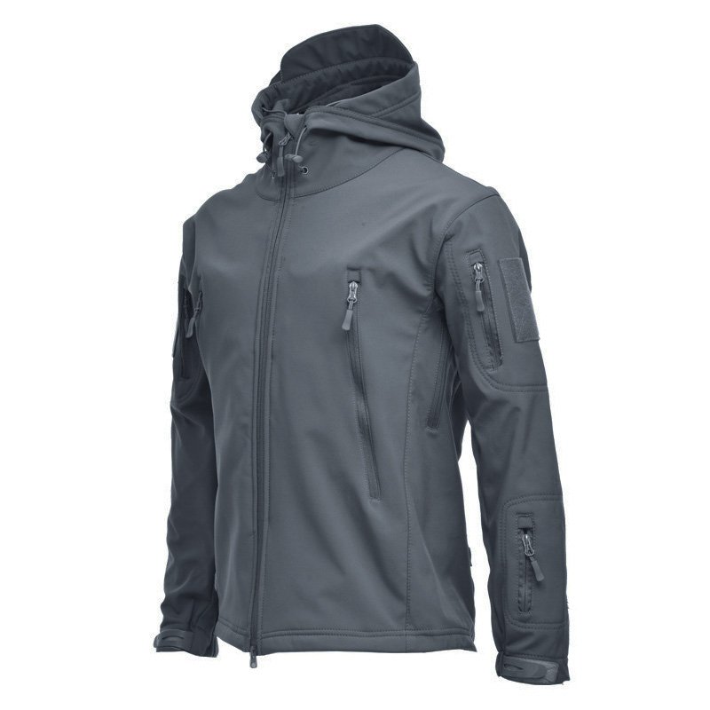 Hot Sale Custom Designs Polyester Softshell Jacket Sport Outdoor Windbreaker Mountain Waterproof Men's Assault Jacket