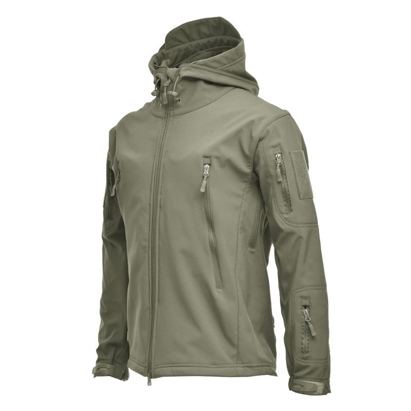 Hot Sale Custom Designs Polyester Softshell Jacket Sport Outdoor Windbreaker Mountain Waterproof Men's Assault Jacket