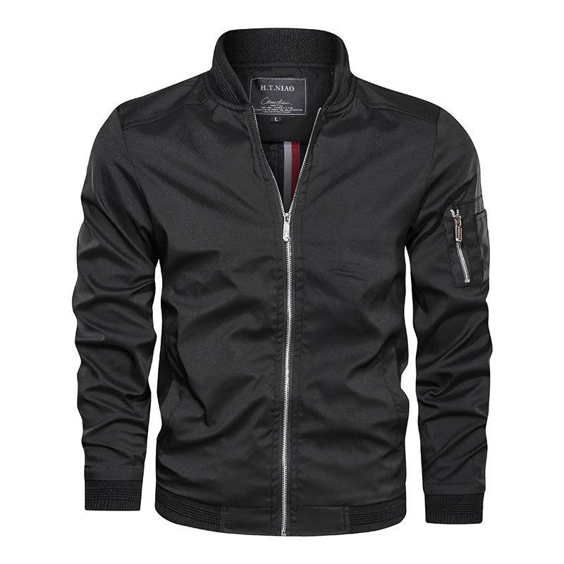 Custom logo Fall Men's jacket Windproof Long sleeve Casual Jacket Baseball Bomber jackets for men