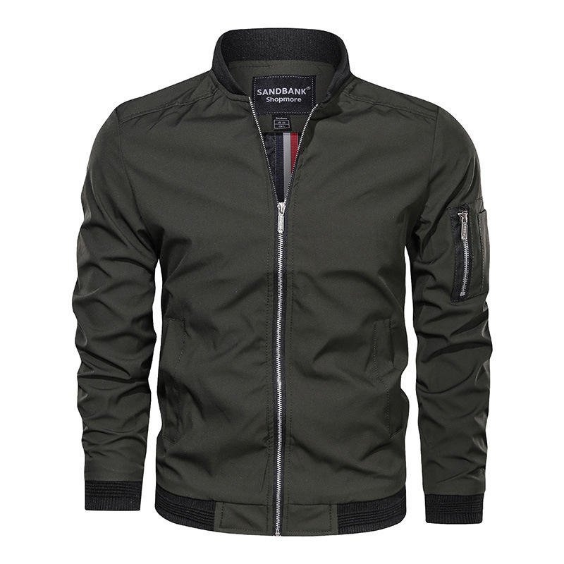 Custom logo Fall Men's jacket Windproof Long sleeve Casual Jacket Baseball Bomber jackets for men