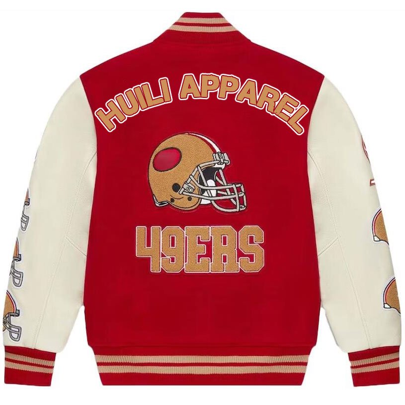 Huili Manufacturer wholesale high quality baseball oem custom vintage chenille embroidered varsity jacket custom varsity jacket