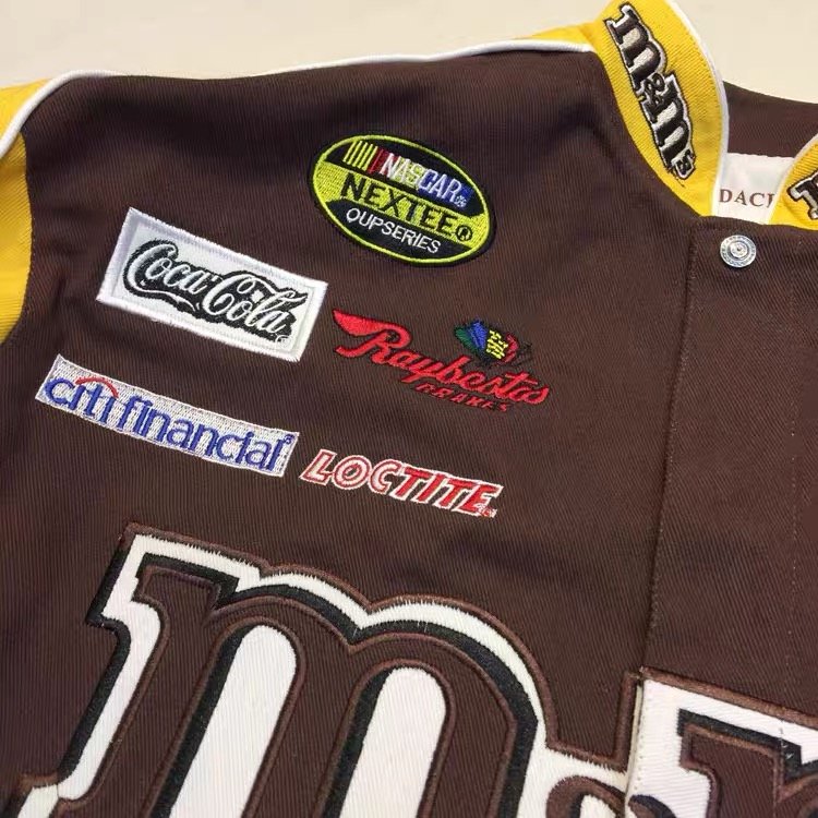 Trending OEM Wholesale Custom Logo Embroidery Rare Man Formula Racing Style Top Rated cotton Jacket NASCAR Racing Men's Jackets