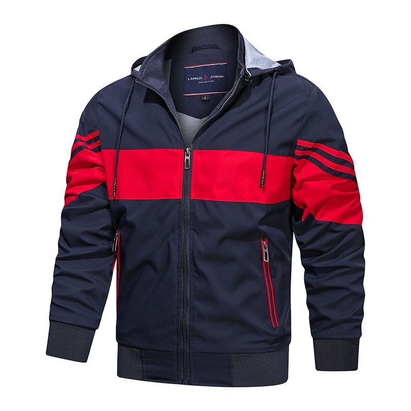 LAYENNE Custom Windbreaker Jackets Mens Branded Vintage Zip Pullover Windproof Jacket For Men