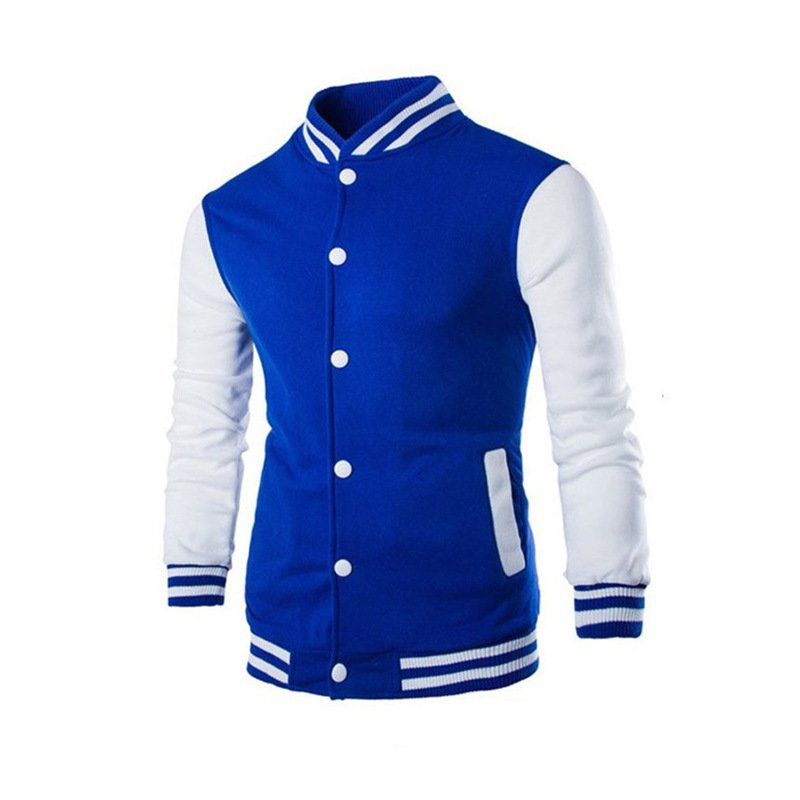 New Custom Men's Varsity Jacket Patchwork Letterman Baseball Jacket Embroidery Cotton Blends College Jackets