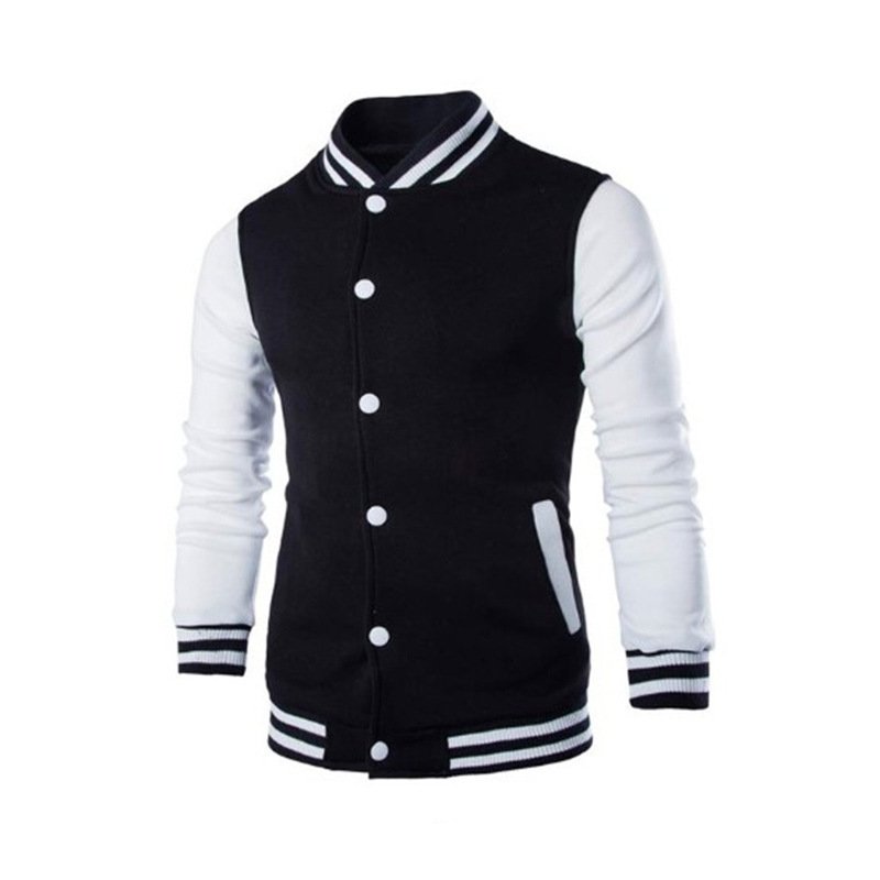 New Custom Men's Varsity Jacket Patchwork Letterman Baseball Jacket Embroidery Cotton Blends College Jackets