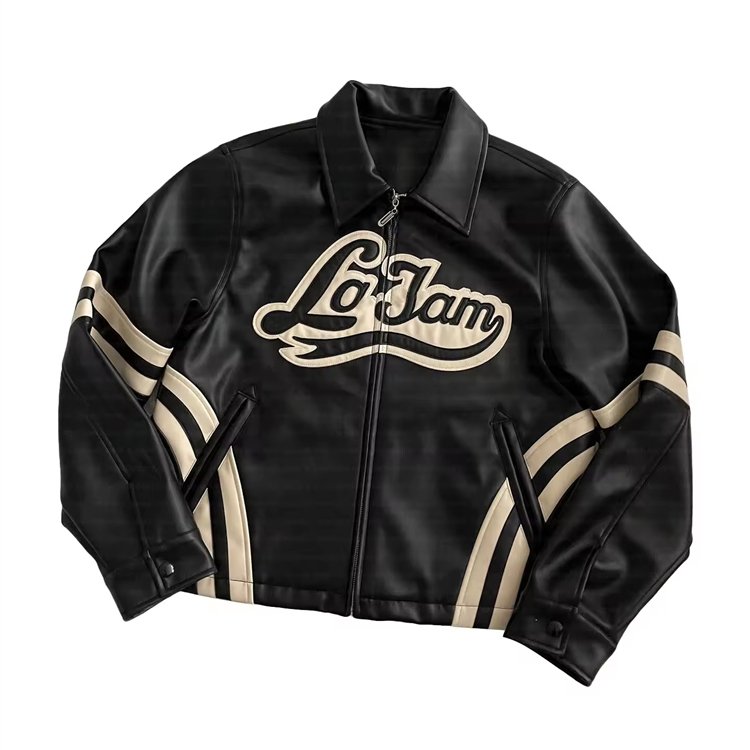 New Fashion Zip Up Jackets Motorcycle Motorbike Streetwear Retro Vintage Men's Jacket For Travel Outdoor