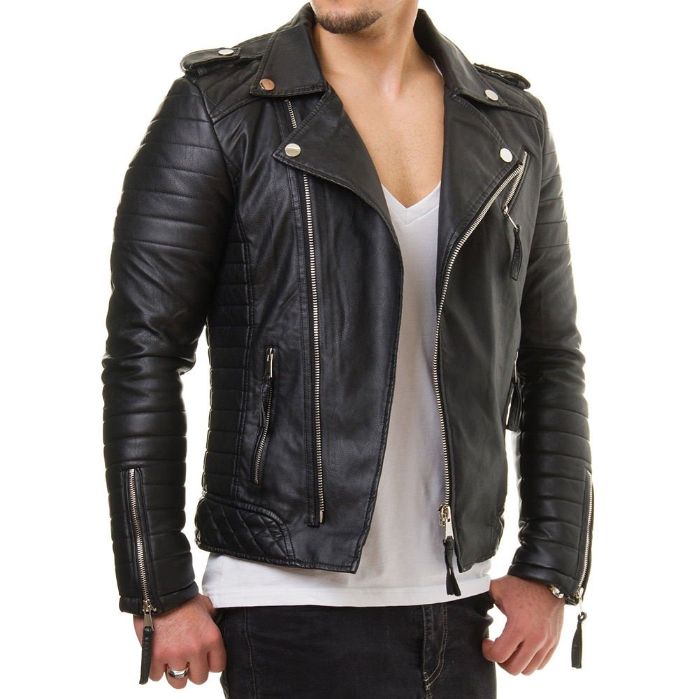 Men's Jacket For Biker Distressed Custom Price Leather Breathable Biker Jacket Motorcycle Genuine Leather