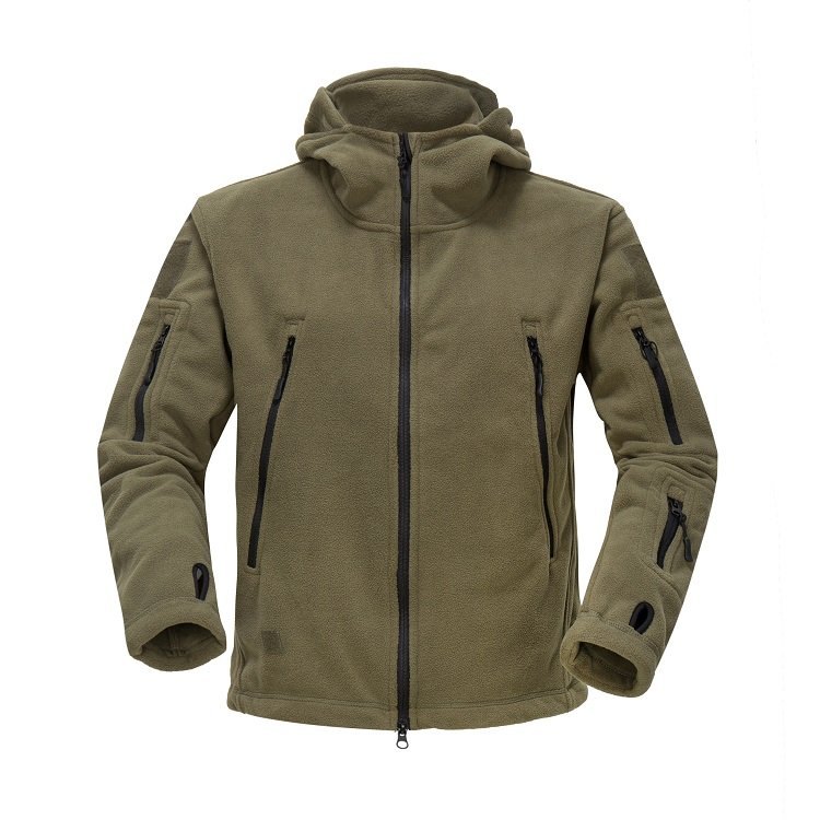 Super Comfortable Men's Fleece Jacket TAD Olive Green Fleece Jacket