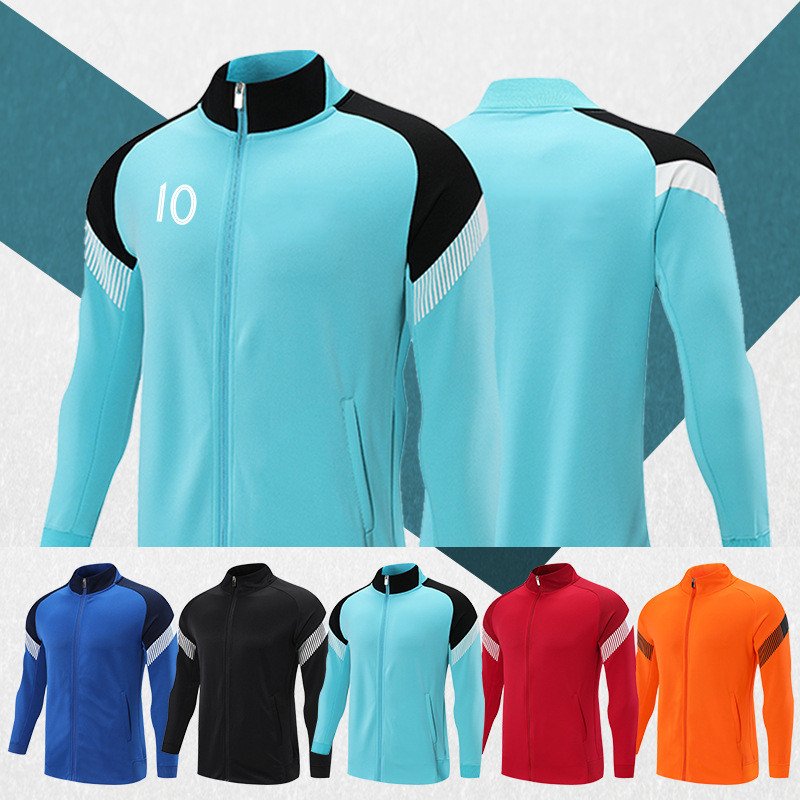 Best Cheap Full Zipper Tracksuits Soccer Wholesale Club Training Football Jacket Top Quality Men Soccer Tracksuit