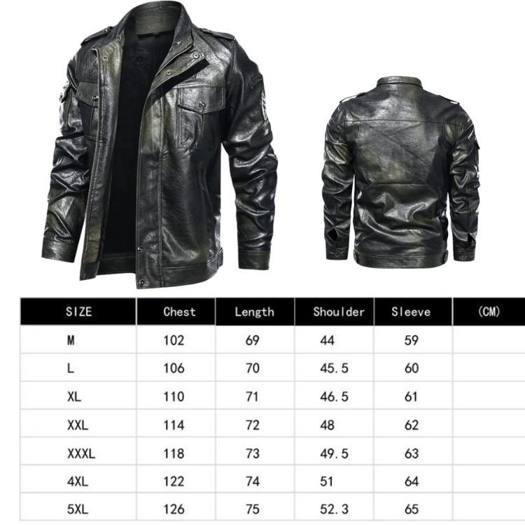 Hot sell 2022 PU custom men's jacket autumn winter coat epaulet pilot jacket men's middle-aged and youth work coat