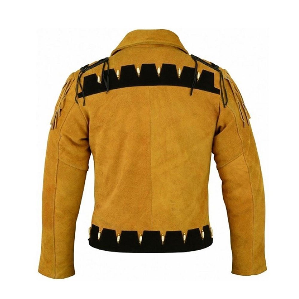 Men Cowboy Leather Jacket High Quality Classic Motorcycle Bike Cowboy Jackets For Male