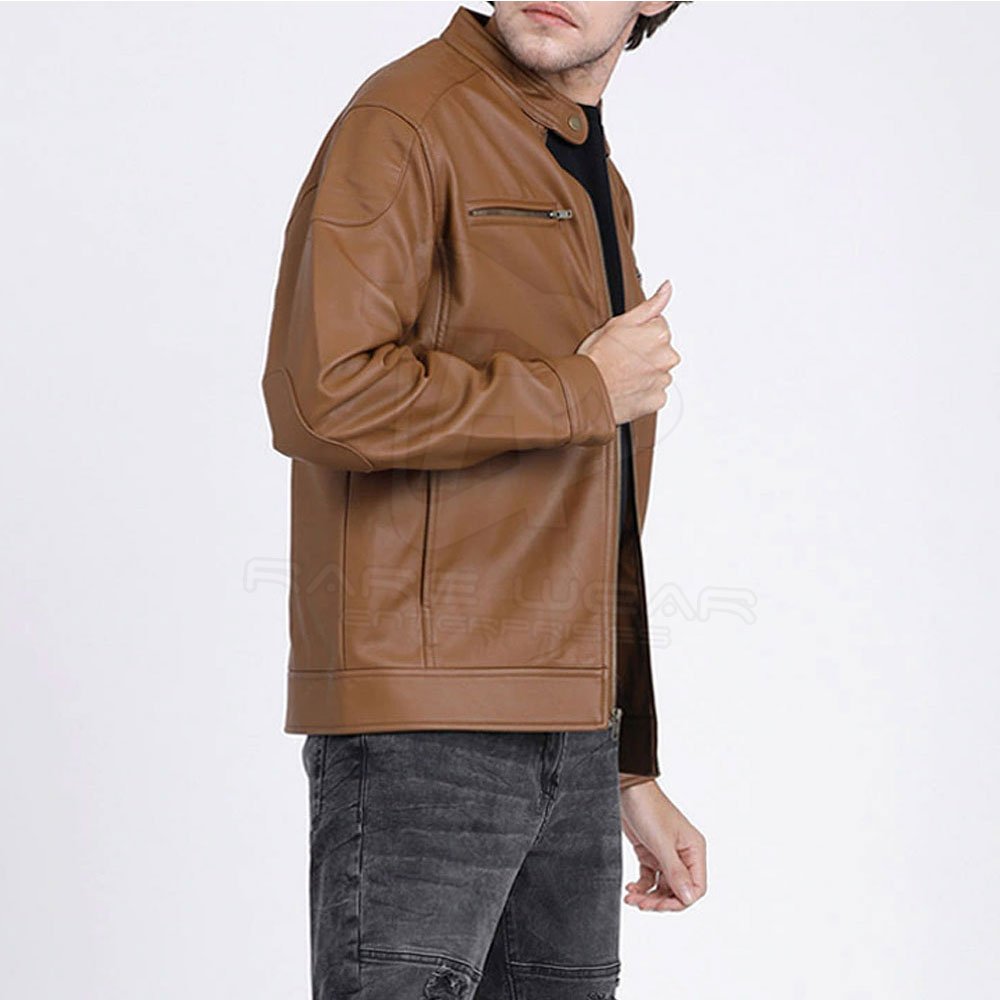 2023 High Quality Water Resistant Leather Jacket For Men, Custom Color 100% Leather Men's Jacket