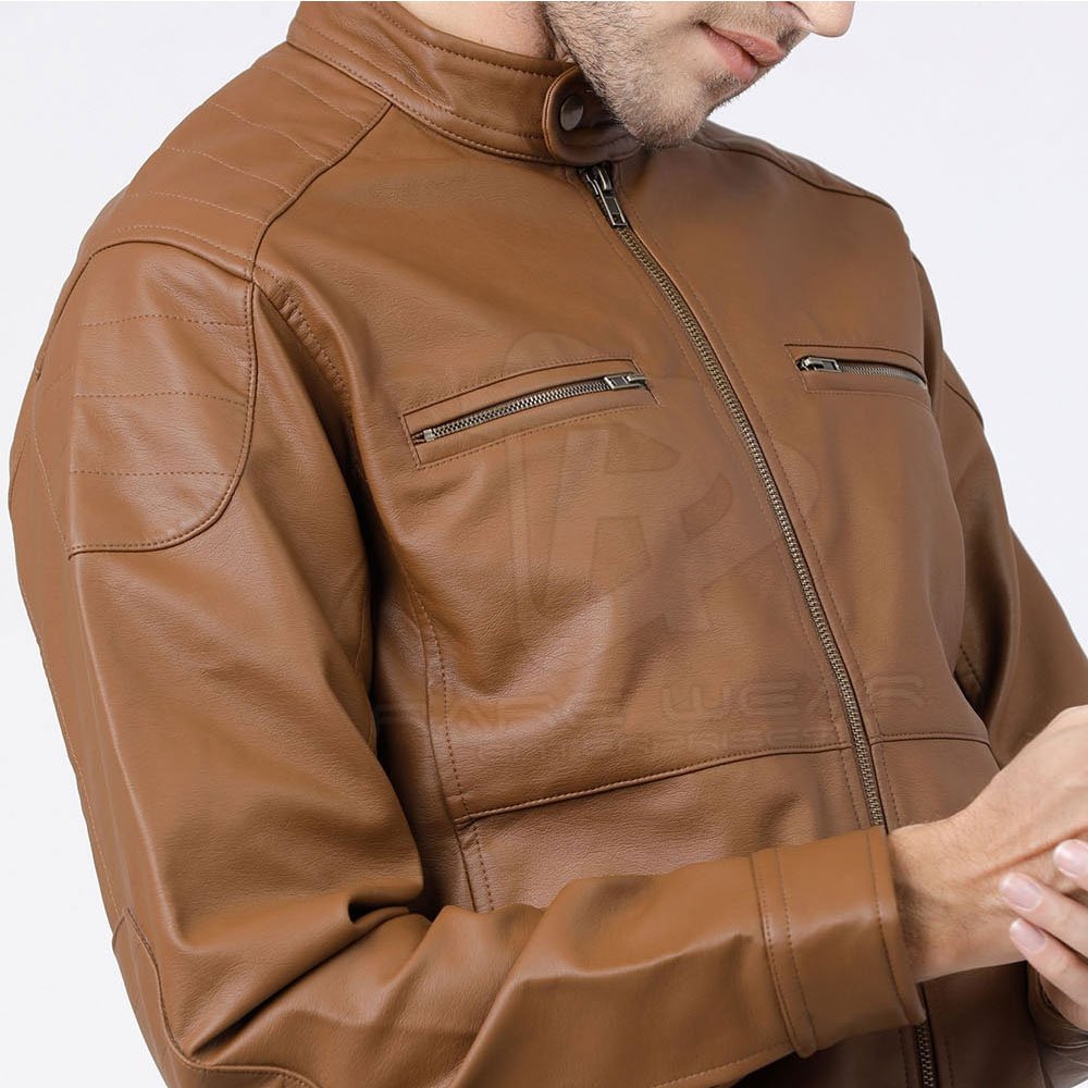 2023 High Quality Water Resistant Leather Jacket For Men, Custom Color 100% Leather Men's Jacket