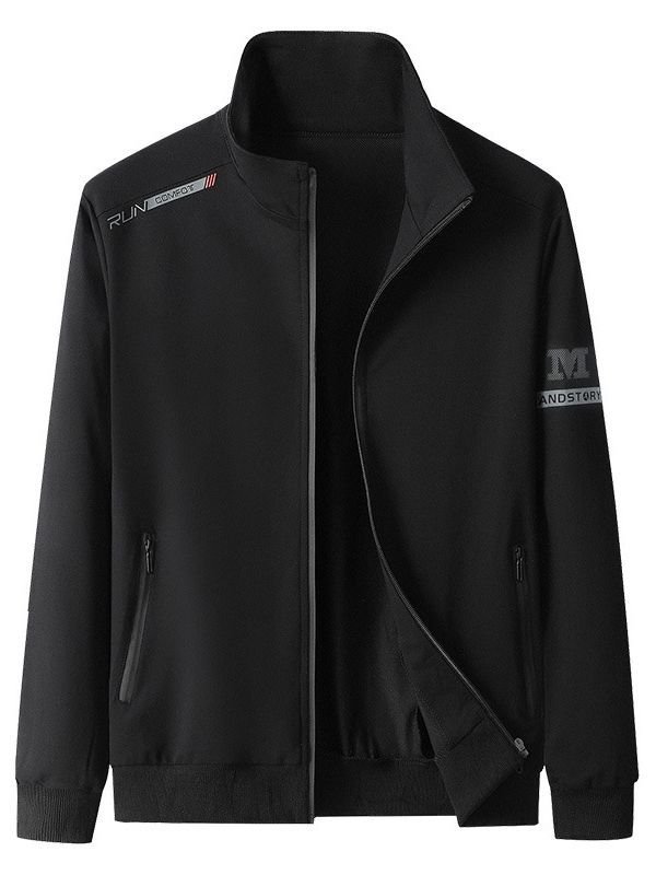 Large Jacket Stand Collar New Men's Casual Korean Youth Fashion American Men's Jacket