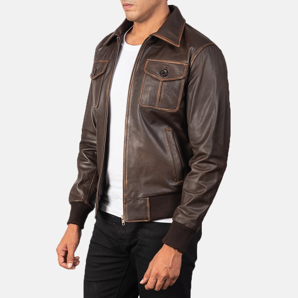 Men's New Slim Fit Biker Quilted Jacket Genuine Lambskin Leather PU Black Brown Color Light Thick Winter Shell Fabric Plus Size