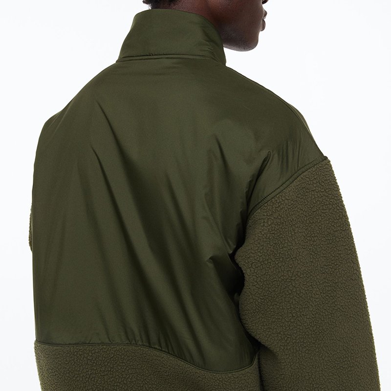 Custom Top Quality cashmere Fleece Streetwear Stand-up Collar Windproof Waterproof Sports Training Men's Jacket