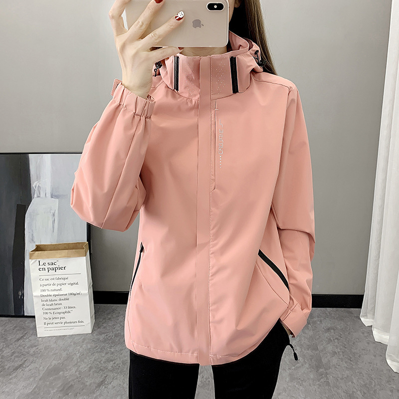 Fashion New Unisex Couple Coat Spring Autumn Outdoor Sport Softshell Jacket Waterproof Men's Women's Thin Climbing Jacket
