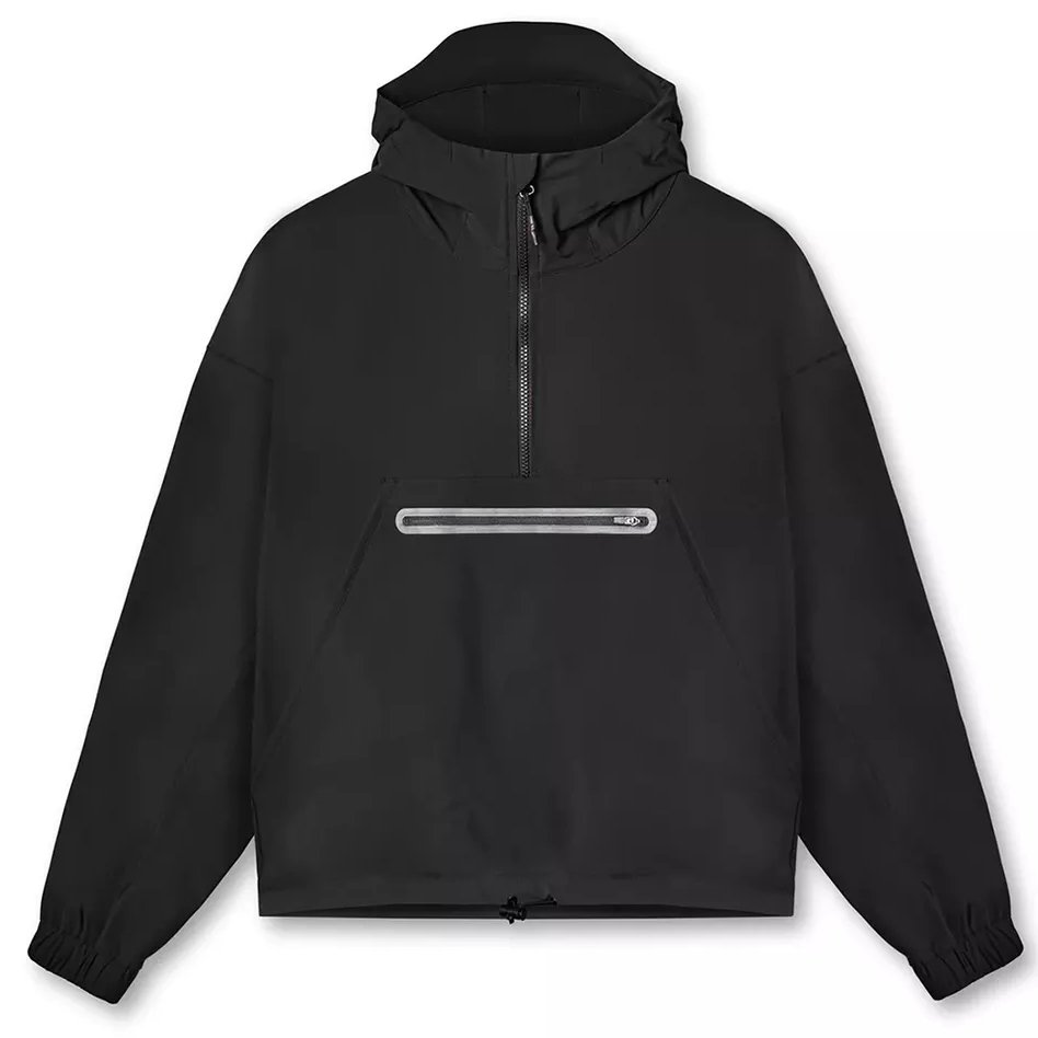 wholesales men's custom printed 1/4 zipper anorak outdoor lightweight jackets windbreaker waterproof men jacket