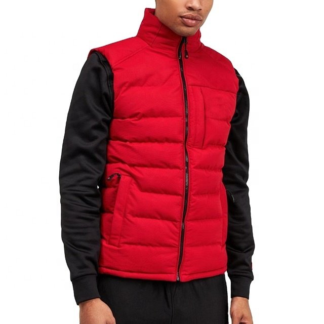 High Quality Sleeveless Men's Puffer Jacket Custom Logo Wholesale Breathable Outdoor Wear Warm Warm Clothing