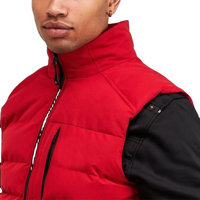 High Quality Sleeveless Men's Puffer Jacket Custom Logo Wholesale Breathable Outdoor Wear Warm Warm Clothing