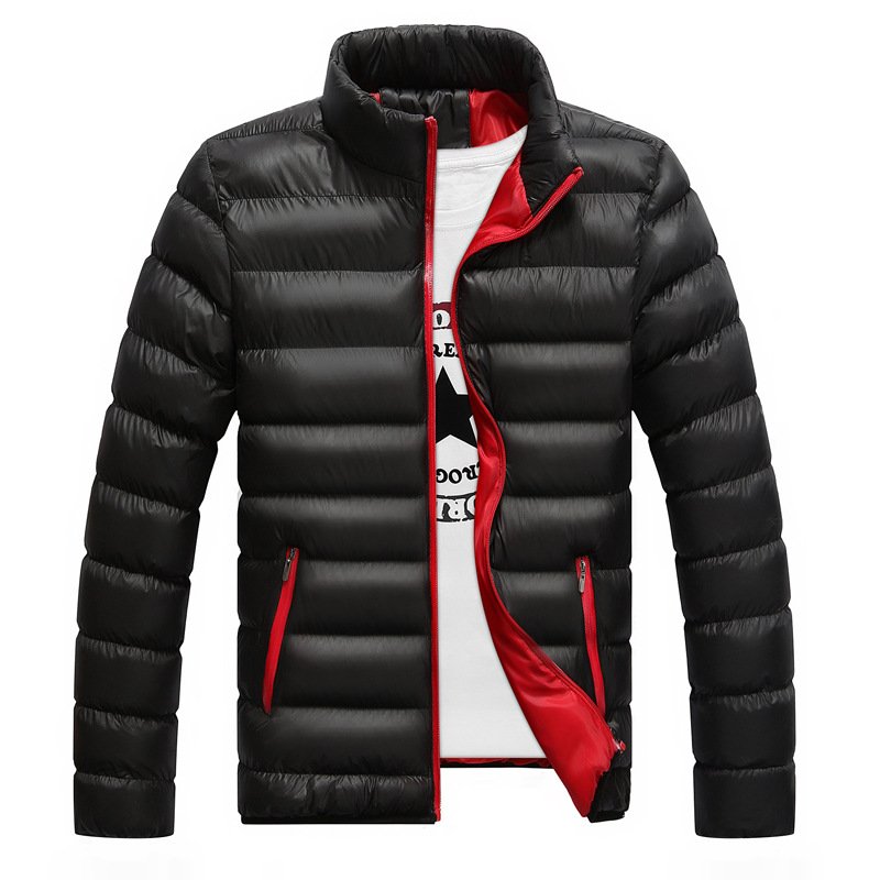 Custom Logo Winter Warm Men Jackets Waterproof Windproof Down Coats Quilted Cotton Clothes Jacket