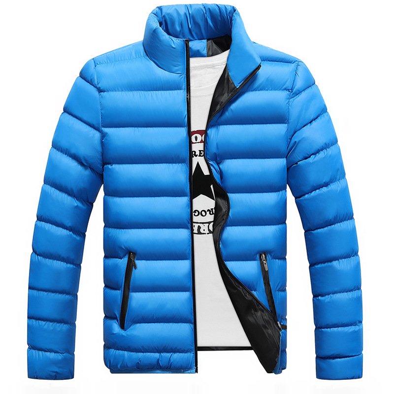 Custom Logo Winter Warm Men Jackets Waterproof Windproof Down Coats Quilted Cotton Clothes Jacket