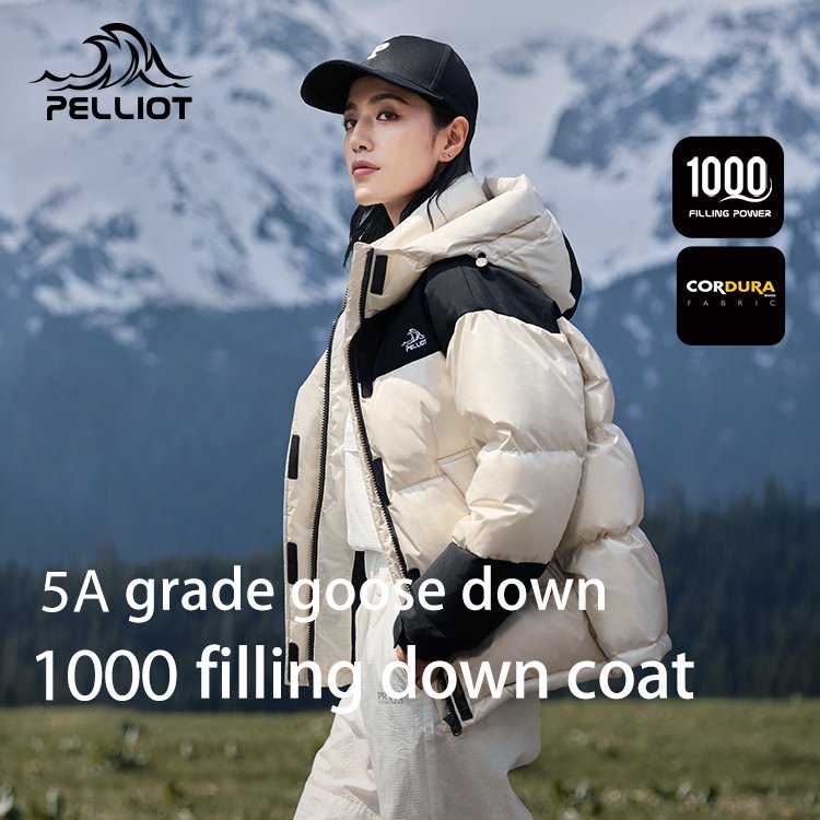 men warm water repellent windproof winter outdoor 1000 fill down insulation 95% white goose down puffer jacket