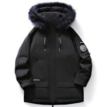 2024 Customized Men's Jacket Winter Comfortable Fashionable Solid Color Canvas Woven Fabric Hooded Stand Collar New Arrivals