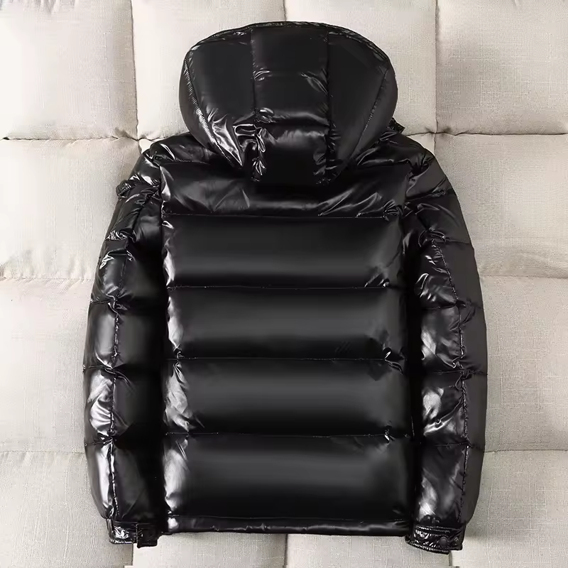 Coat new style lightweight feather cotton hooded men's short youth large size winter coat stand-up collar cotton coat trend