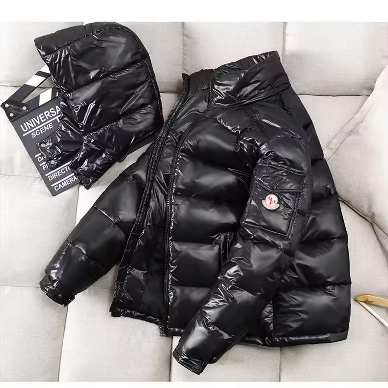 Coat new style lightweight feather cotton hooded men's short youth large size winter coat stand-up collar cotton coat trend