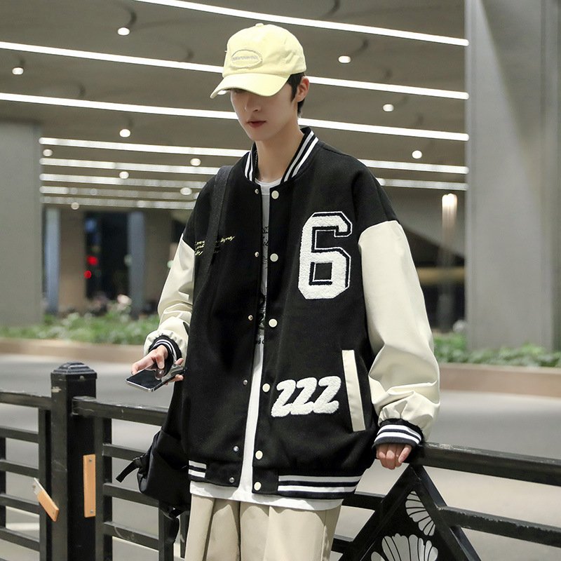 Custom Polyester Leather Sleeves Chenille Patches Letterman Baseball Jacket Embroidery Oversize Varsity Jackets For Men