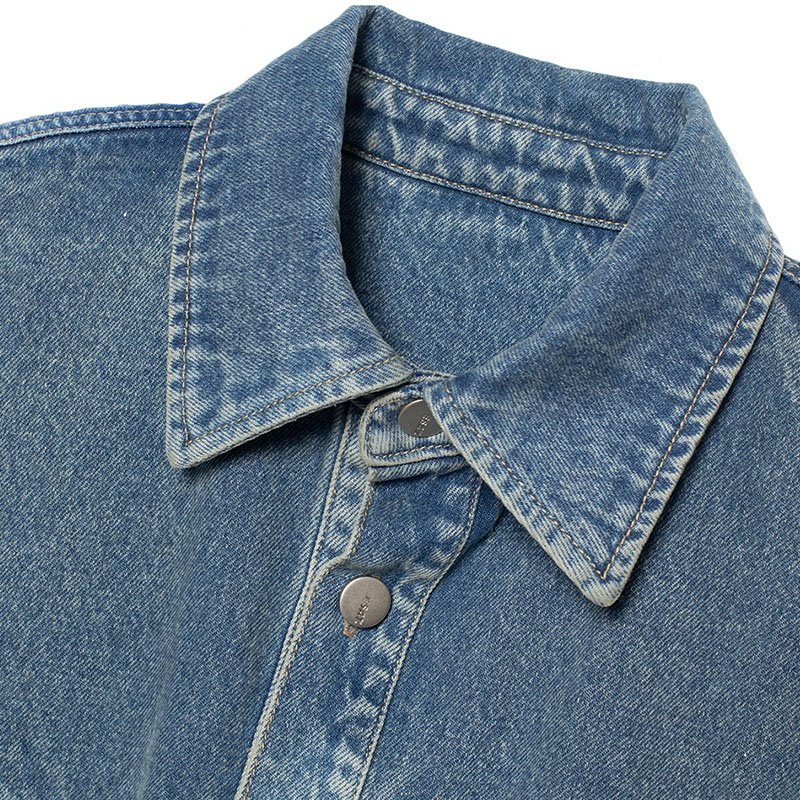 Custom men's denim jackets vintage jeans jacket shirt for men