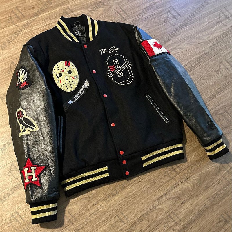 Custom Logo Wool Chenille Embroidery Baseball Letterman Jackets Men Vintage Blank Leather Sleeve Varsity Jacket