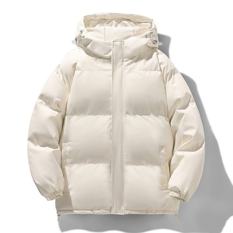 Unisex Cotton-Padded Jacket Hoodie Men's Casual Winter Coat Zipper Customizable Spring Wool Jacket Popular Fashion Design