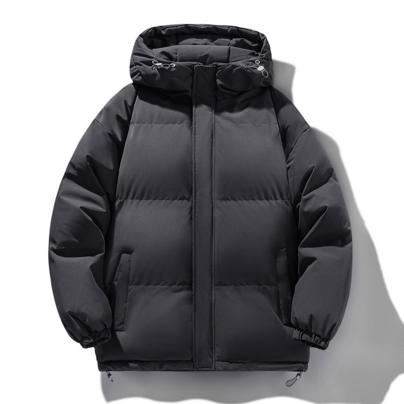 Unisex Cotton-Padded Jacket Hoodie Men's Casual Winter Coat Zipper Customizable Spring Wool Jacket Popular Fashion Design