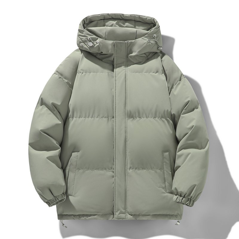 Unisex Cotton-Padded Jacket Hoodie Men's Casual Winter Coat Zipper Customizable Spring Wool Jacket Popular Fashion Design