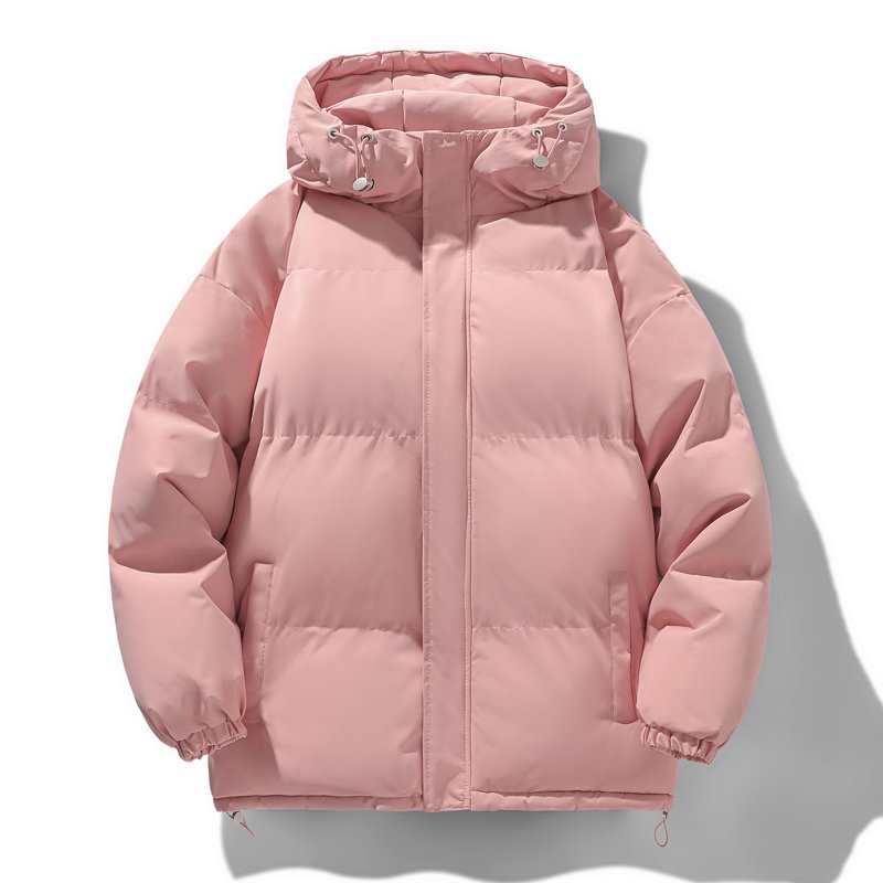 Unisex Cotton-Padded Jacket Hoodie Men's Casual Winter Coat Zipper Customizable Spring Wool Jacket Popular Fashion Design