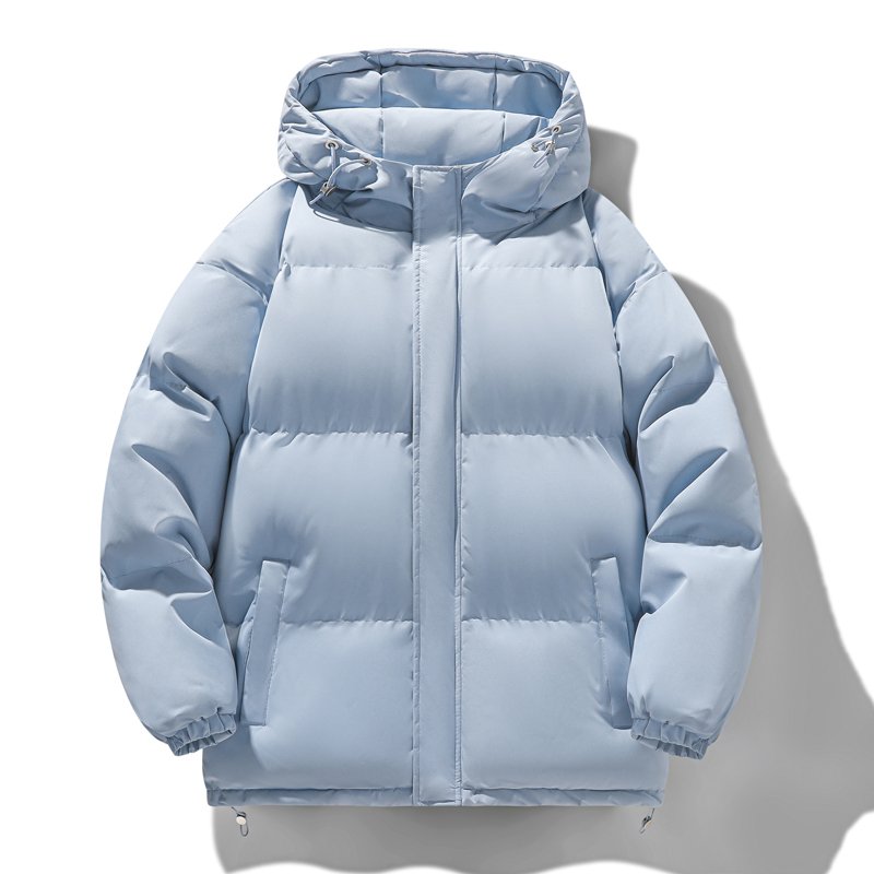 Unisex Cotton-Padded Jacket Hoodie Men's Casual Winter Coat Zipper Customizable Spring Wool Jacket Popular Fashion Design