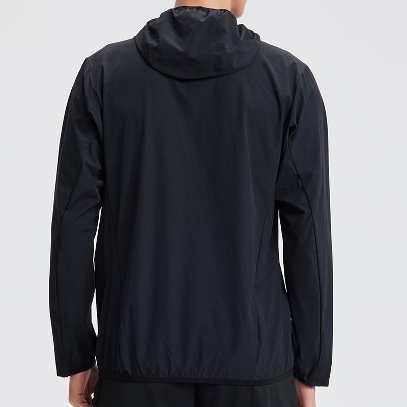 Sport Workout Jacket Men Autumn Pullover Jacket Hooded Wholesale Waterproof Running Jacket