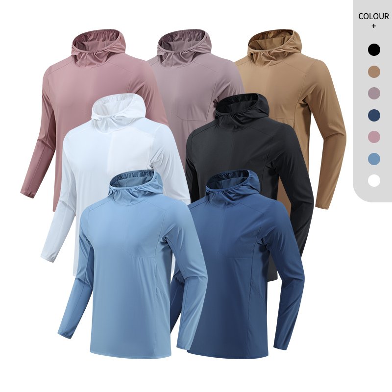 Sport Workout Jacket Men Autumn Pullover Jacket Hooded Wholesale Waterproof Running Jacket